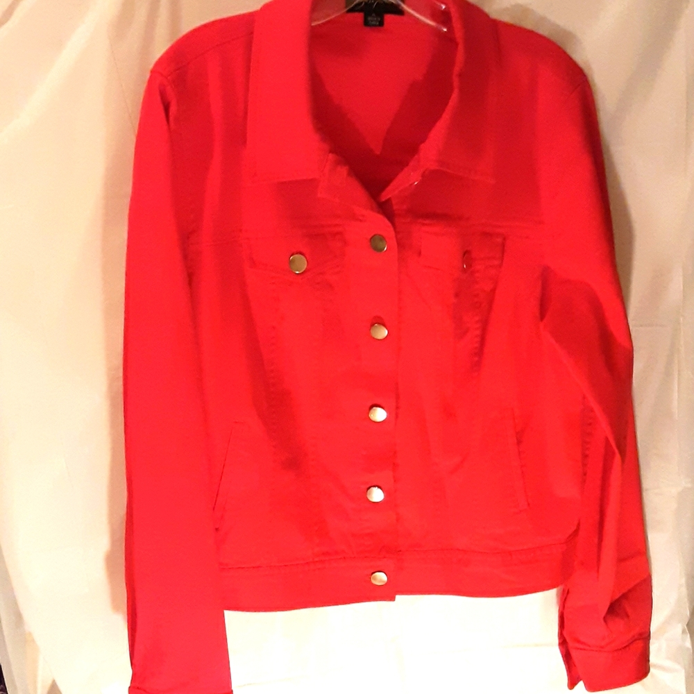 EUC Josephine SPORT Red Size XL Jean Style Jacket